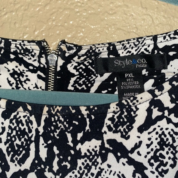 Style & Co Snake Print Blouse - Picture 3 of 4